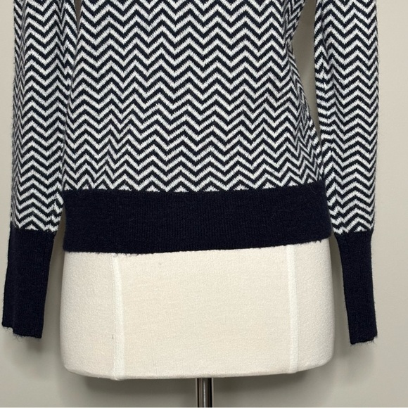 J. Crew Button-detail Mockneck Sweater in Herringbone, XS - Picture 9 of 15